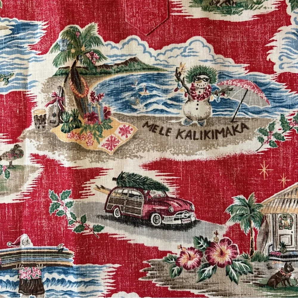 Limited Issue Reyn Spooner Christmas Aloha Shirt - Picture 6 of 7